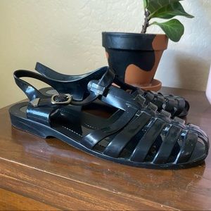 Black Jelly Shoes